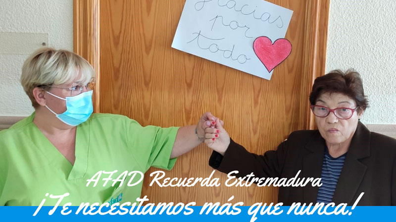 AFAD Recuerda Extremadura solicita ayuda con la iniciativa virtual ‘Te necesitamos más que nunca’