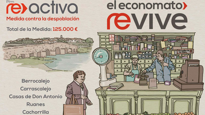 'El Economato Revive' apuesta por los pequeños municipios de la provincia de Cáceres