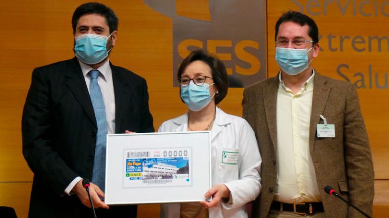 El Complejo Hospitalario Universitario de Badajoz protagoniza el cupón de la ONCE