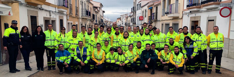 Grupo de integrantes d DYA en Extremadura. Foto: Cedida