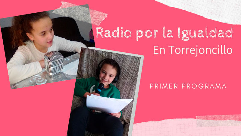 Escolares de Torrejoncillo emiten su primer programa del proyecto 'Radio por la igualdad'