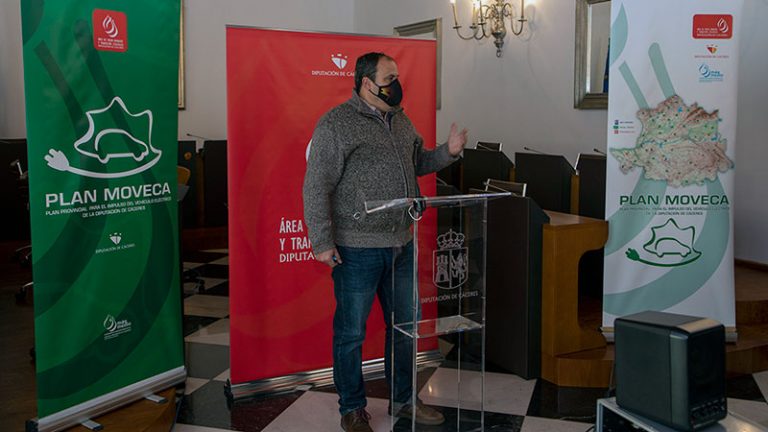 La Diputación de Cáceres habilitará 53 puntos de recarga para vehículos eléctricos en 2021
