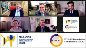 La Fundación Yuste y la Fundación Internacional EU-LAC firman un convenio de colaboración. Grada 153