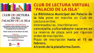 El Ayuntamiento de Cáceres organiza un club de lectura virtual