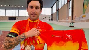 Rubén Tanco se proclama campeón de España de ciclismo adaptado en pista por partida doble