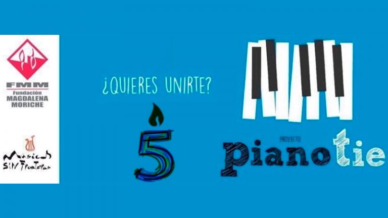 El proyecto solidario de Pedro Monty y Aexpainba 'PianoTie' cumple cinco años