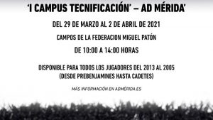 El Mérida organiza un campus de tecnificación durante la Semana Santa