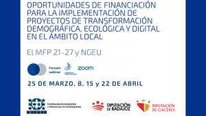 Seminarios de Fempex sobre financiación europea. Grada 155. Fempex