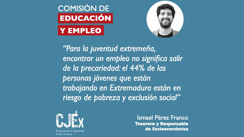 La precariedad juvenil centra una comparecencia en la Asamblea del Consejo de la Juventud de Extremadura