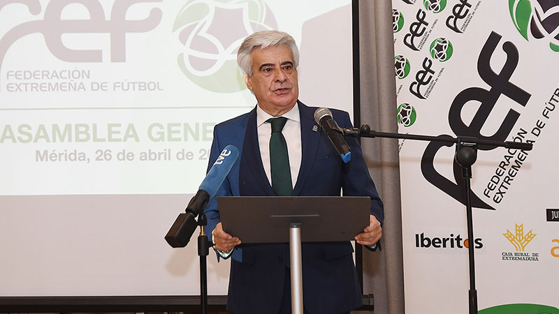 Pedro Rocha continuará en la presidencia de la Federación Extremeña de Fútbol
