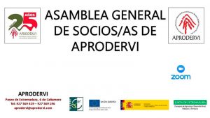 Aprodervi celebra su asamblea general de manera online