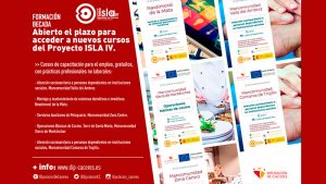 La Diputación de Cáceres abre la inscripción de nuevos cursos del Proyecto ISLA IV