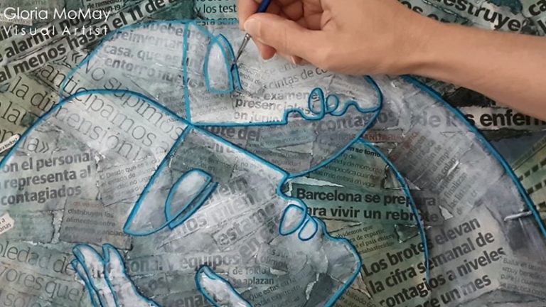Gloria MoMay utiliza el arte para homenajear a las víctimas de la pandemia
