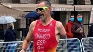 Kini Carrasco sube al podio en la prueba de la Copa del Mundo de Paratriatlón de La Coruña