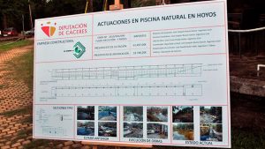 La Diputación de Cáceres rehabilita la piscina natural de Hoyos dentro del Plan Activa