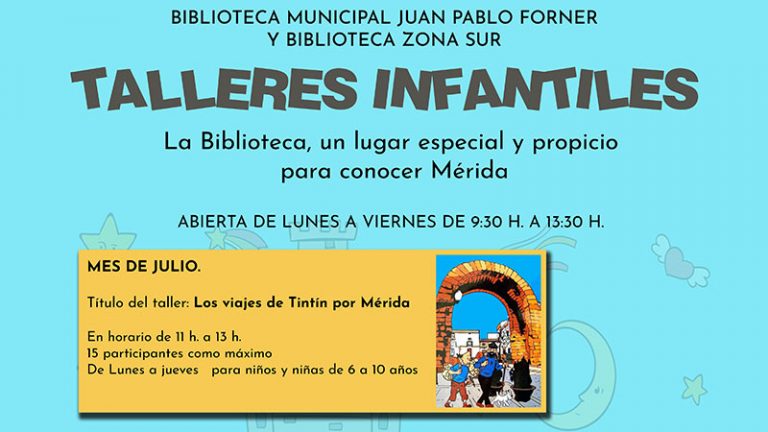 Las bibliotecas municipales de Mérida programan actividades estivales infantiles