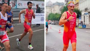 Kini Carrasco y Víctor Sánchez consiguen medalla en el Campeonato de Europa de Duatlón