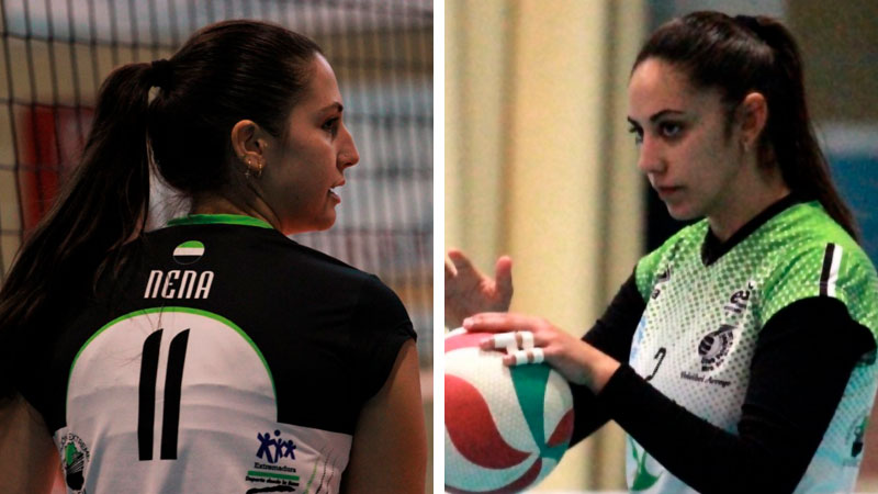 María Carrero y 'Nena' Moreno continuarán en el Extremadura Arroyo Voleibol