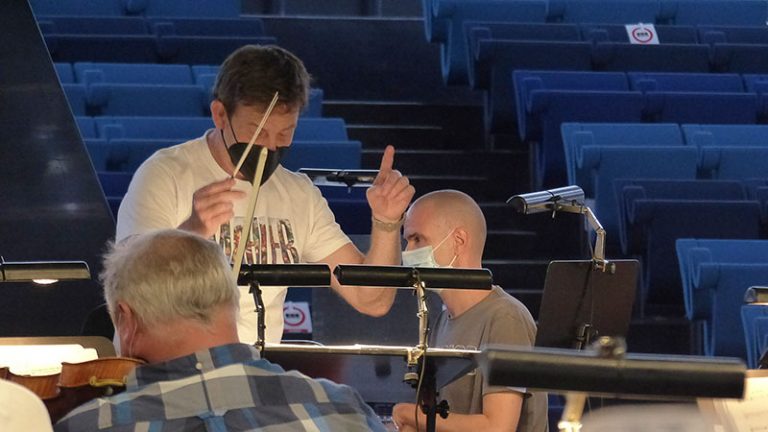 La Orquesta de Extremadura graba con el pianista Pedro Piquero obras de Arvo Pärt