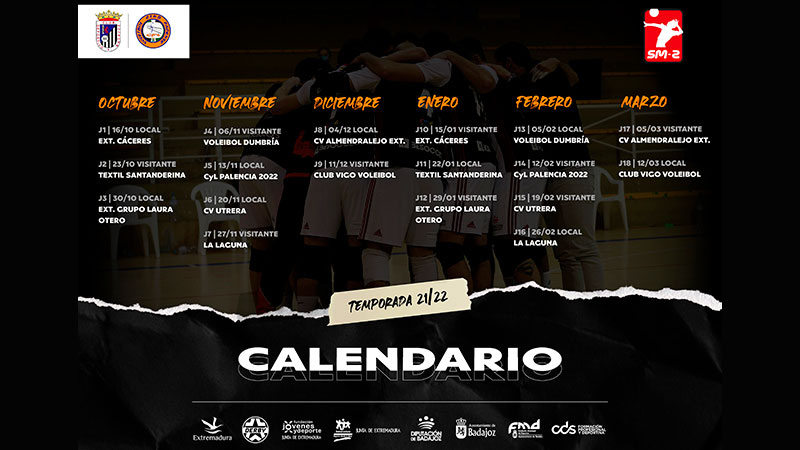 El CD Badajoz Extremadura de voleibol masculino ya conoce el calendario de la próxima temporada