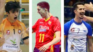 Álvaro Carrero sigue en el CD Badajoz Extremadura de voleibol y llegan Miki Campos y Kevin Medina