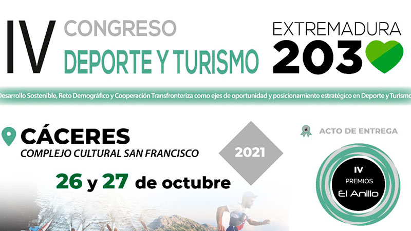 El Congreso Deporte y Turismo 'Extremadura 2030' abre el plazo de inscripción