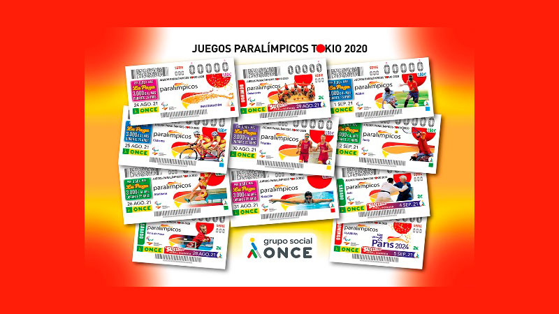 La ONCE difunde los Juegos Paralímpicos de Tokio y apoya a los deportistas españoles a través de su cupón diario