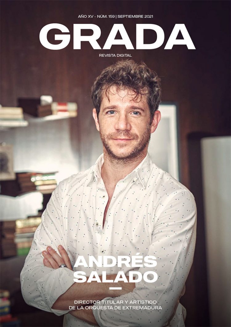 Andrés Salado. Director titular y artístico de la Orquesta de Extremadura. Grada 159. Portada