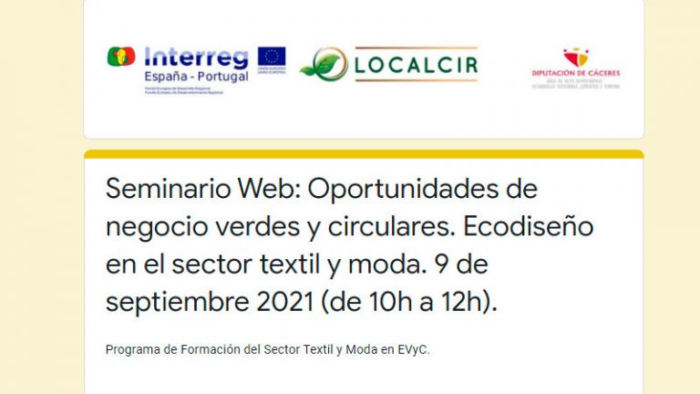 El proyecto Localcir organiza un nuevo seminario de formación del sector textil y moda