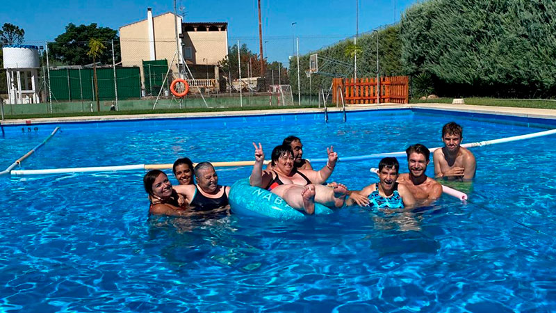 Finaliza el campamento de Plena inclusión Extremadura en la Residencia universitaria de Fundación CB