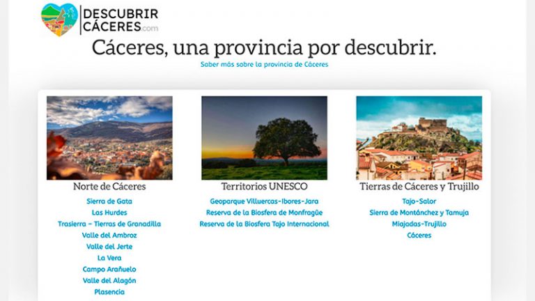 La Diputación de Cáceres abre la plataforma para adquirir los bonos turísticos de este año