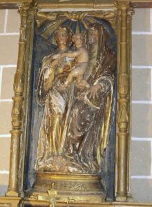 La escultura de Santa Ana triple de Santiago del Campo. Grada 160. José Antonio Ramos / Óscar de San Macario