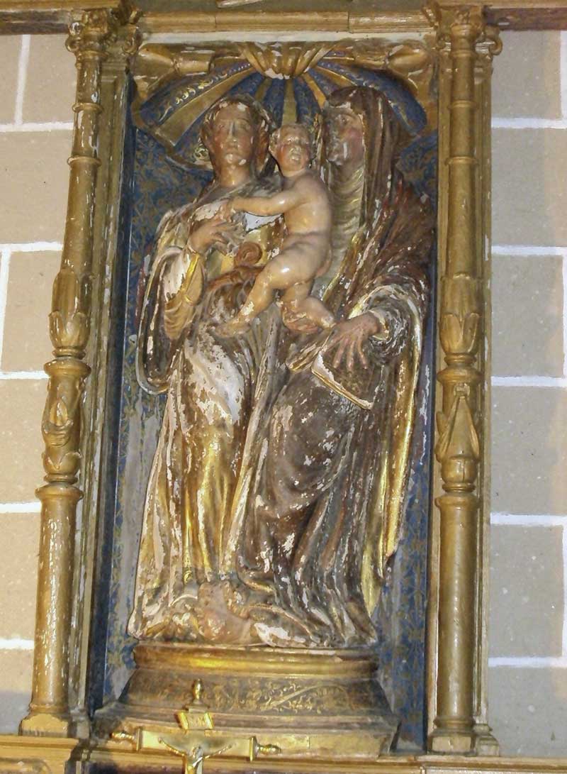 La escultura de Santa Ana triple de Santiago del Campo. Grada 160. José Antonio Ramos / Óscar de San Macario