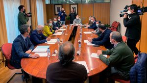 La Delegación del Gobierno en Extremadura acoge un reunión sobre la fusión entre Don Benito y Villanueva de la Serena