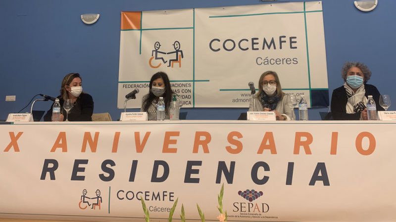 Cocemfe Cáceres celebra el décimo aniversario de su residencia de apoyo extenso