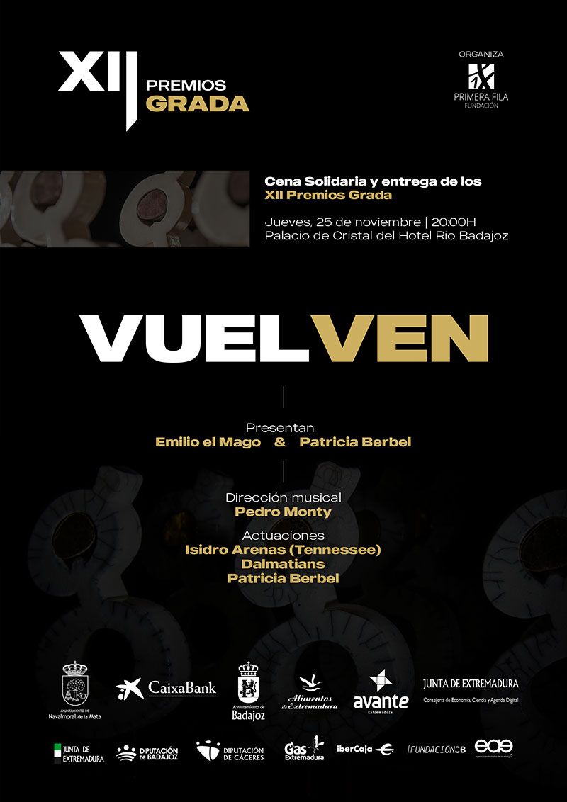 Cartel de los XII Premios Grada