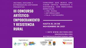 Incydes convoca el III Concurso artístico 'Empoderamiento y resistencia rural'