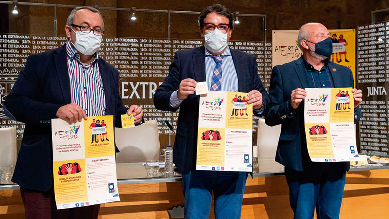 Feafes Salud Mental Extremadura desarrolla la campaña informativa #AlertaEstigma#. Grada 161. Sepad