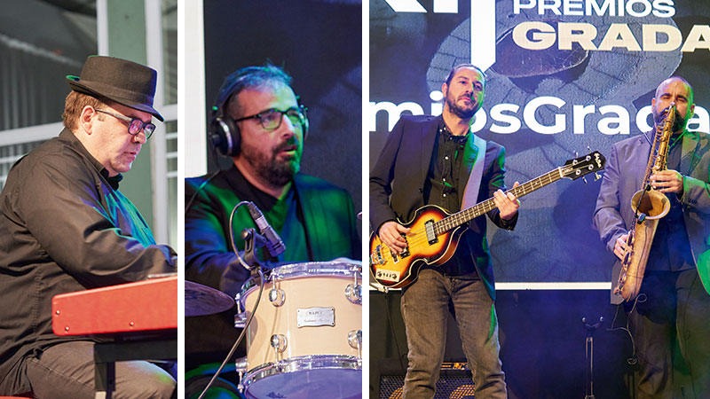 'Grada Jazz Band': Pedro Monty, Juanjo Roncero, Alberto David y Pepe Burgos