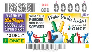 La ONCE dedica su cupón a la festividad de su patrona, Santa Lucía