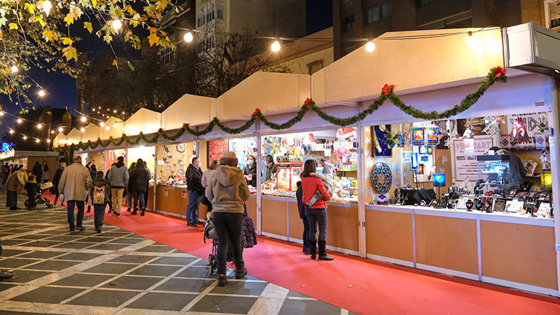 Mercado navideño de Badajoz. Foto: Ayuntamiento de Badajoz