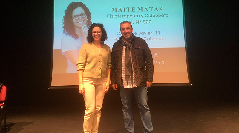 Con Maite Matas. Foto: Cedida