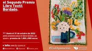 La Diputación de Cáceres convoca el II Premio Libro Textil Bordado