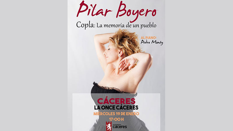 Pilar Boyero y Pedro Monty ofrecen el miércoles un concierto especial del ciclo 'La memoria de un pueblo' en Cáceres