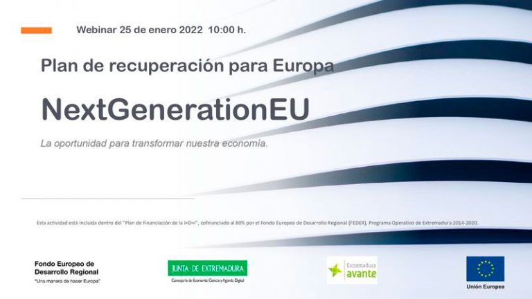 Extremadura Avante organiza un webinar sobre los fondos Next Generation EU