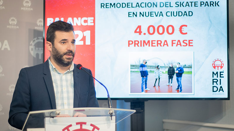 La Delegación de Deportes del Ayuntamiento de Mérida hace balance del 2021