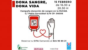 La Residencia Universitaria de Fundación CB en Badajoz acoge una jornada de donación de sangre el 15 de febrero