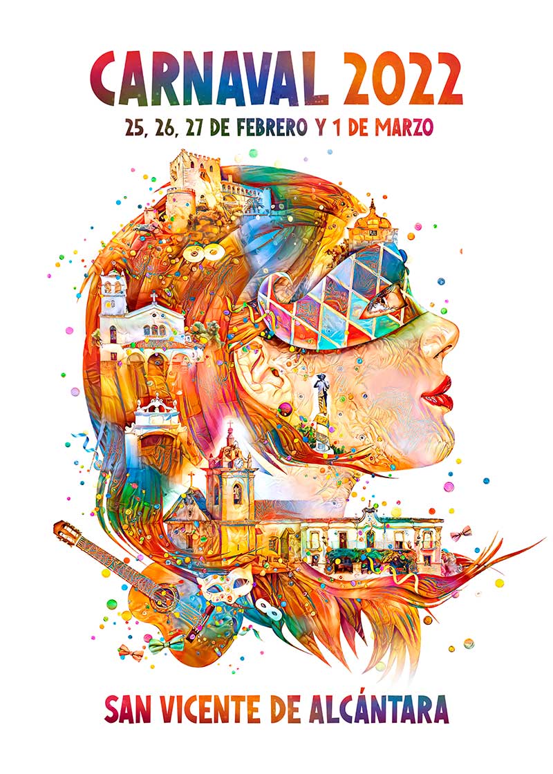 Cartel del Carnaval 2022 de San Vicente de Alcántara