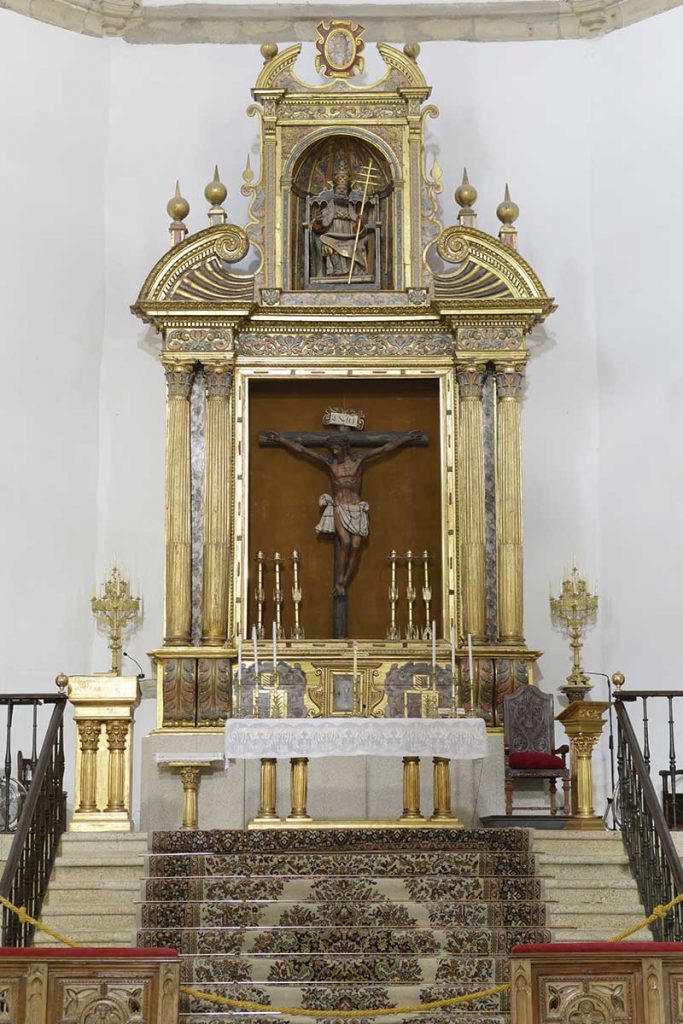 El retablo mayor de la iglesia de San Martín de Trujillo. Grada 163