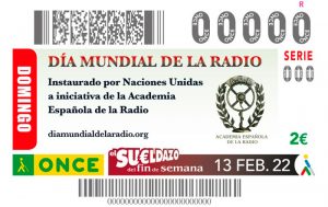 El cupón de la ONCE de hoy 13 de febrero conmemora el Día mundial de la radio